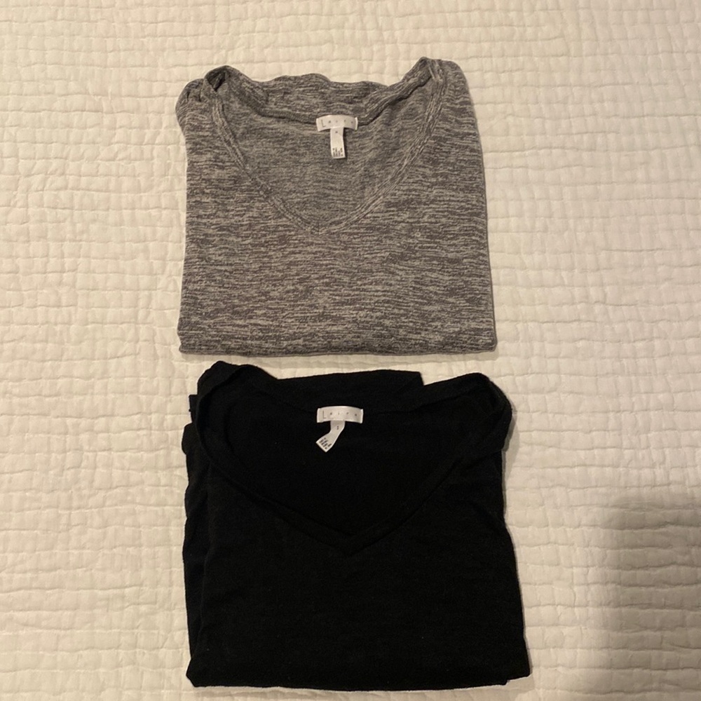 Two Leith tops one M one S